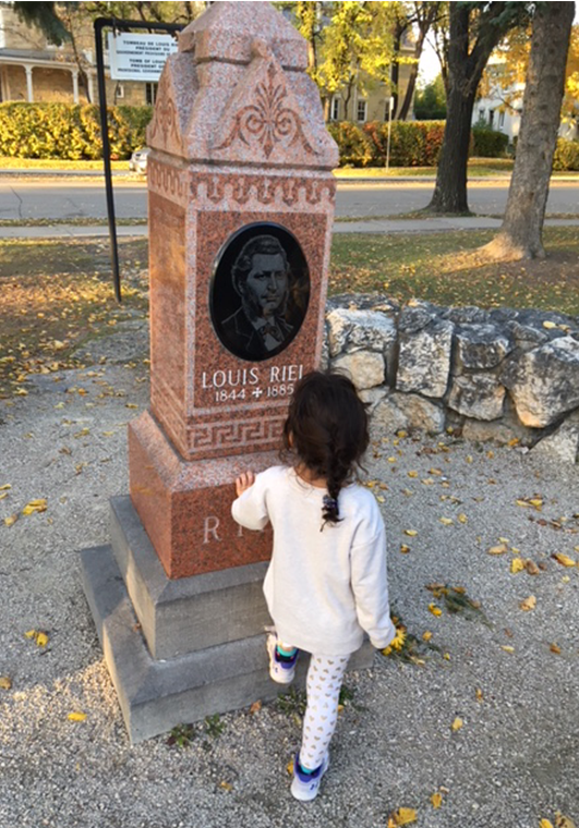 Gravesite of Métis leader Louis Riel, Saint-Boniface Cathedral Cemetery, Winnipeg, Manitoba